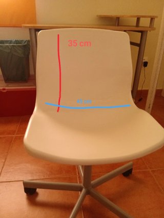 Silla de escritorio blanca Ikea