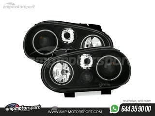 FAROS DELANTEROS OJOS DE ANGEL CCFL PARA VOLKSWAGEN GOLF MK4