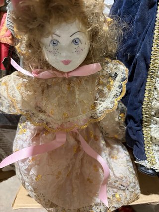 Muñecas de porcelana antiguas Dos juntas