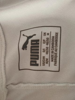 Pantalón deportivo Puma Talla M Negro y Blanco