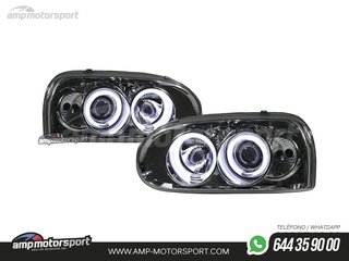 FAROS DELANTEROS OJOS DE ANGEL CCFL PARA VOLKSWAGEN GOLF MK3