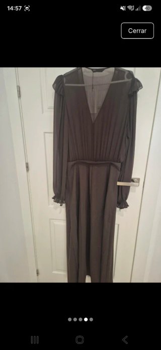 Vestido Zara marrón talla S