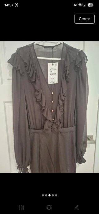Vestido Zara marrón talla S