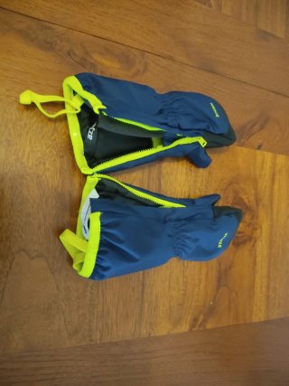 Guantes nieve niño Wedze azul/verde talla 3,5