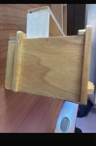 Mini cassettiera vintage in legno decorata
