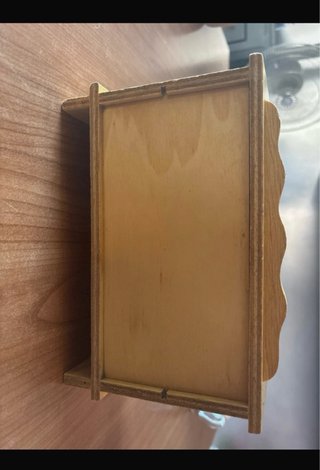 Mini cassettiera vintage in legno decorata
