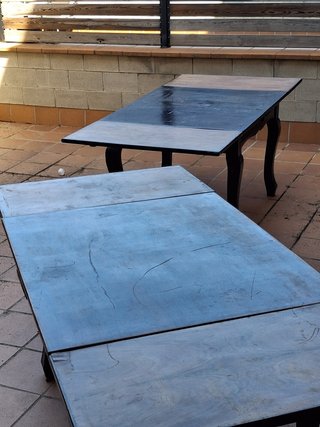 Mesa antigua madera maciza rústica