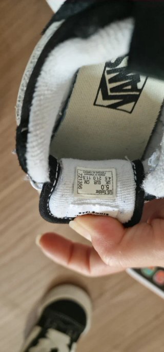 Vans Bambino/ bambina Scarpe Nero Bianco n.21