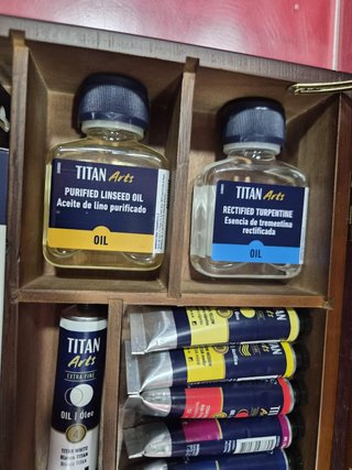 Maletín Titan Arts Óleo Extra Fine 12 Tubos