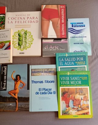 15 Libros Comida, Salud y Dvd Ejercicio