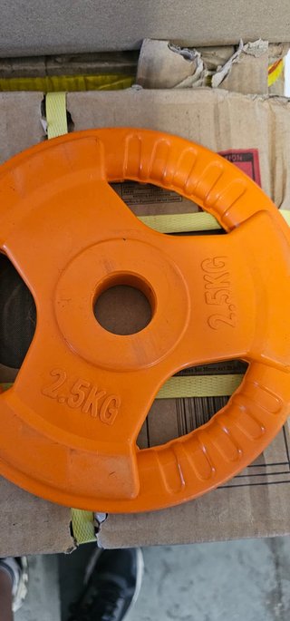 Disco Pesas Goma Triple Agarre 2.5kg