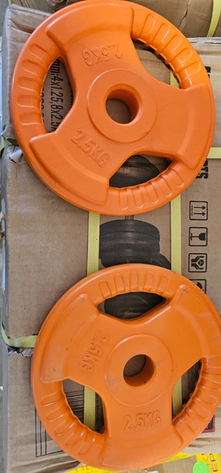 Disco Pesas Goma Triple Agarre 2.5kg