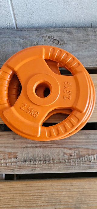 Disco Pesas Goma Triple Agarre 2.5kg