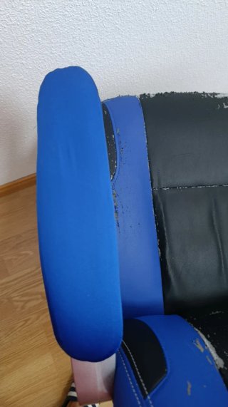 Silla Gamer Azul y Negra