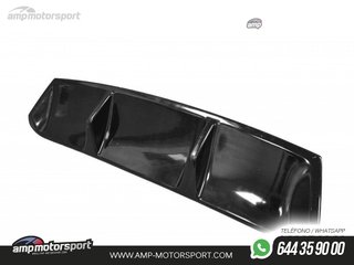 DIFUSOR TRASERO SKODA SUPERB MK3 2019-- NEGRO MATE