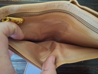 Monedero Billetero Señora Beige y Marrón