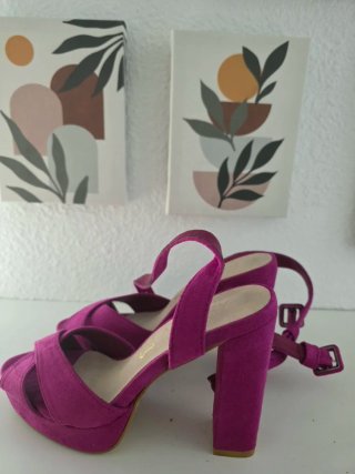 Zapatos tacón buganvilla T.36