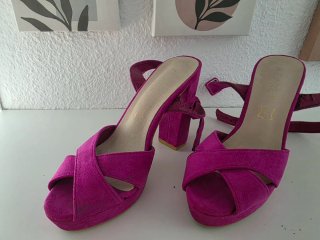 Zapatos tacón buganvilla T.36