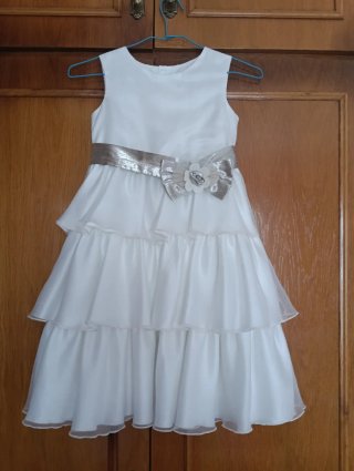 Vestido blanco niña ocasión 8 años