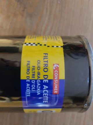 Filtro de aceite CONSUMER 02