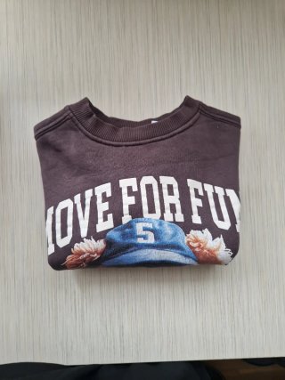 Sudadera infantil niño marrón oso