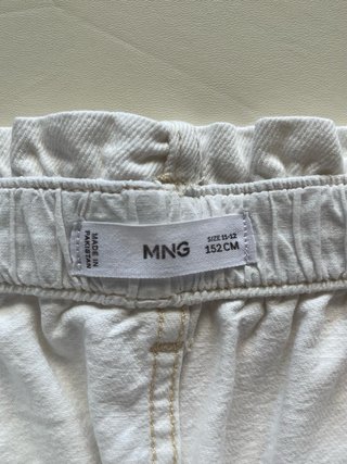 Falda vaquera blanca Mango niña