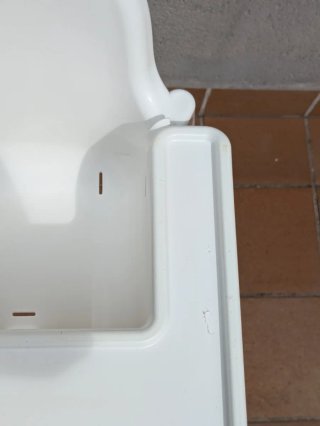 Trona IKEA Antilop Blanca con bandeja