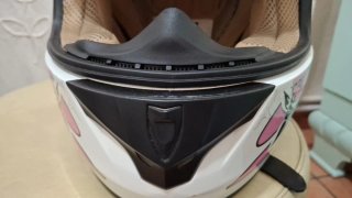 Casco Moto Infantil Flores Rosa Blanco Astone