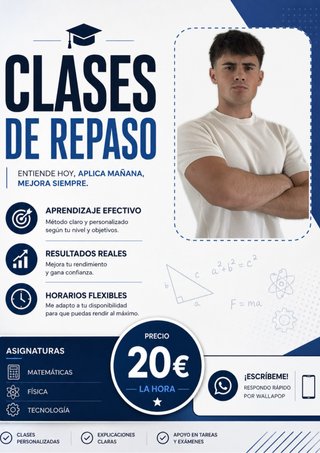 Clases particulares de matemáticas física y tecno.