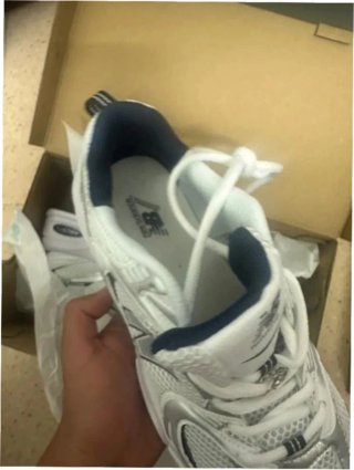 New Balance 530 Blanco Plata Marino Talla 43