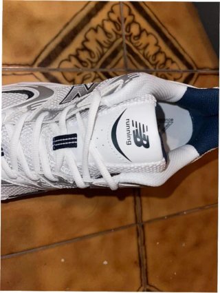 New Balance 530 Blanco Plata Azul Talla 42.5