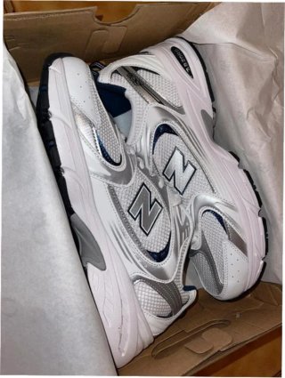 New Balance 530 Blanco Plata Azul Talla 42.5