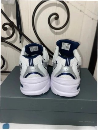 New Balance 530 Blanco Plata Marino EU 40