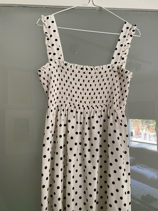 Vestido Zara lunares blanco y negro
