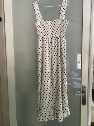 Vestido Zara lunares blanco y negro