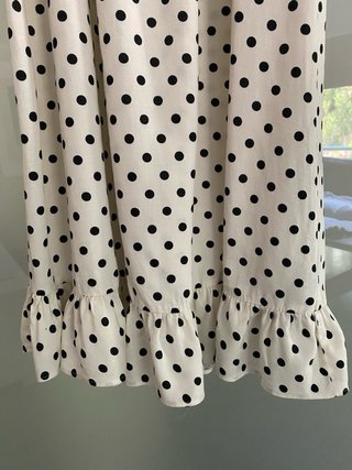 Vestido Zara lunares blanco y negro