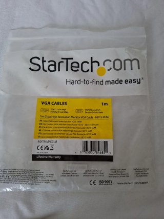 Cable VGA StarTech.com 1m HD15 M/M