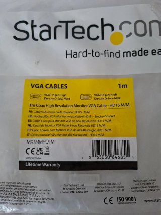 Cable VGA StarTech.com 1m HD15 M/M