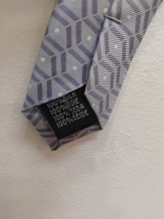Corbata seda vintage El Corte Inglés Gris