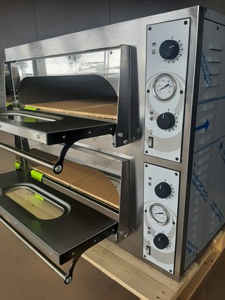 FORNO ELETRICO PER 4+4 PIZZE DA 33 CM