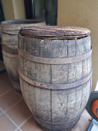 Barricas de madera antiguas 104 cm