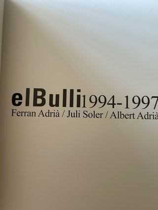 El Bulli 1994-1997