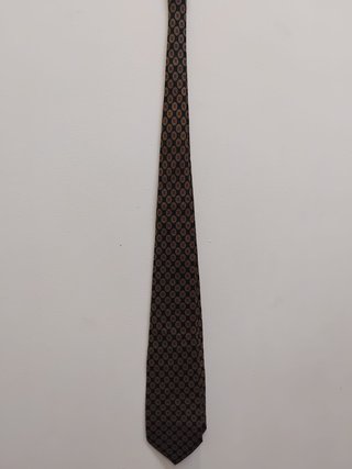 Corbata Leonard Paris Vintage Azul y Dorado