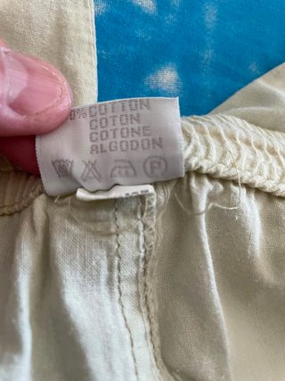 Pantaloni cargo Occhi & Belli estivi beige XXL
