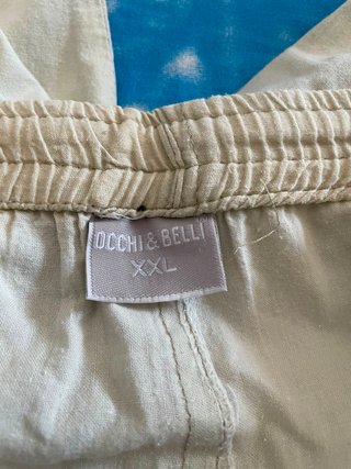 Pantaloni cargo Occhi & Belli estivi beige XXL
