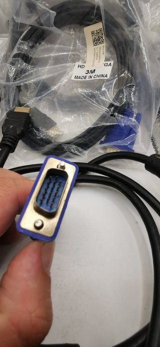 Lote 7 cables HDMI a VGA 1.8m y 3m