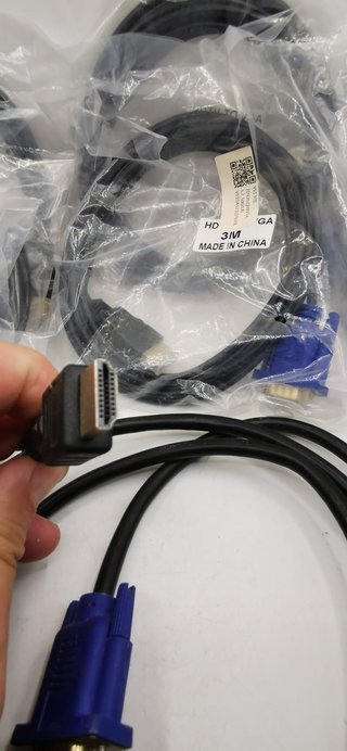 Lote 7 cables HDMI a VGA 1.8m y 3m