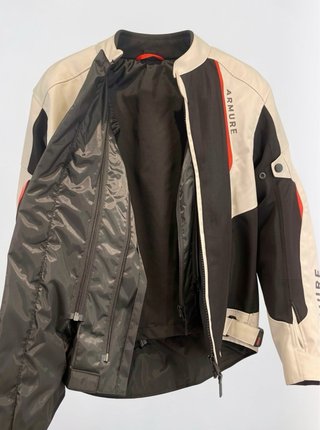 Chaqueta ARMURE Milan Vented Beige/Roja