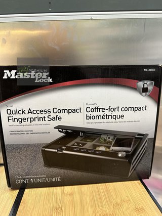 Master Lock Caja Fuerte Compacta Biométrica