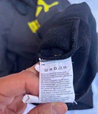 Sudadera Puma XXL Negra y Amarilla